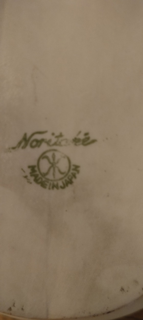 Image 1 of Platillo antiguo de porcelana japonesa Noritake, en estado usado, de la década de 1900.