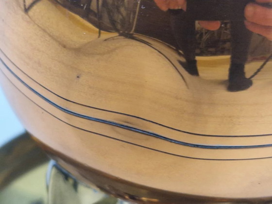 Image 1 of Antieke 19e-eeuwse Nederlandse koperen/messing koffiepot