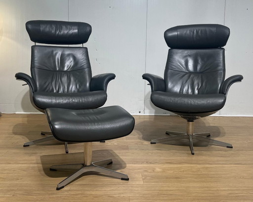 SET 2x Conform Time Out Fauteuil + 1x Voetenbank ZGAN