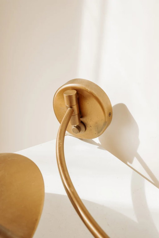 Vintage brass wall lamp with dimmer