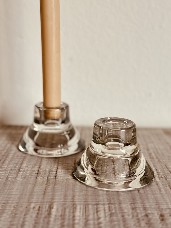 Image 1 of Set di 2 candelieri in vetro – Knut & Marianne Hagberg per IKEA