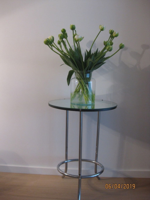 Piedistallo vintage – bijzettafels, Glass, Metal