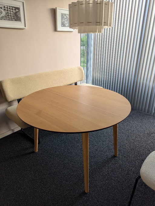 Table extensible ronde/ovale Kave Home Oqui 120-200 cm