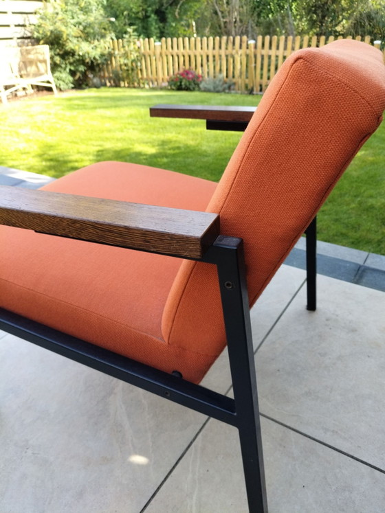 1960s Martin Visser Spectrum Armchair Orange – Metal, Textile (photo 4 of 7)