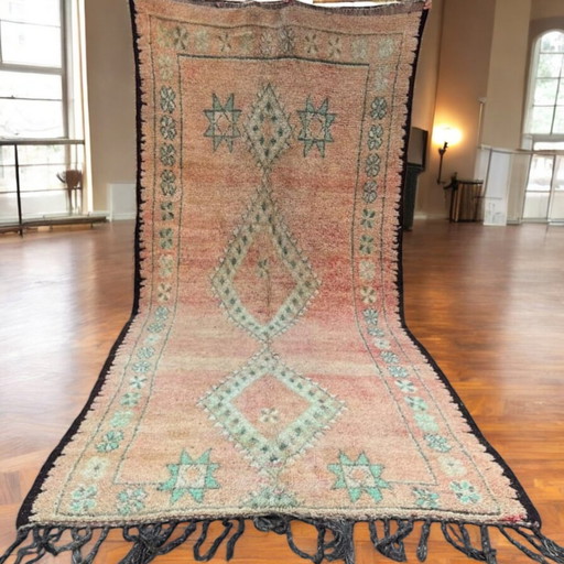 Vintage Moroccan rug, Berber carpet 150x330 cm