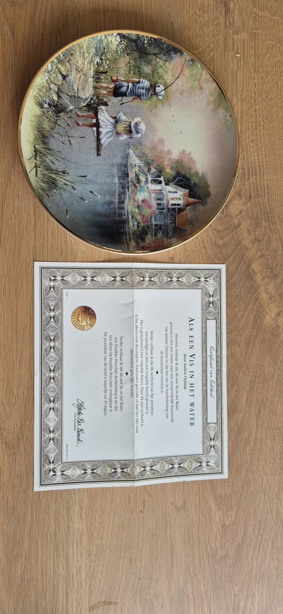 5x piatti decorativi Franklin Mint, edizione limitata – Decorazione, Oro, Porcellana (photo 9 of 10)