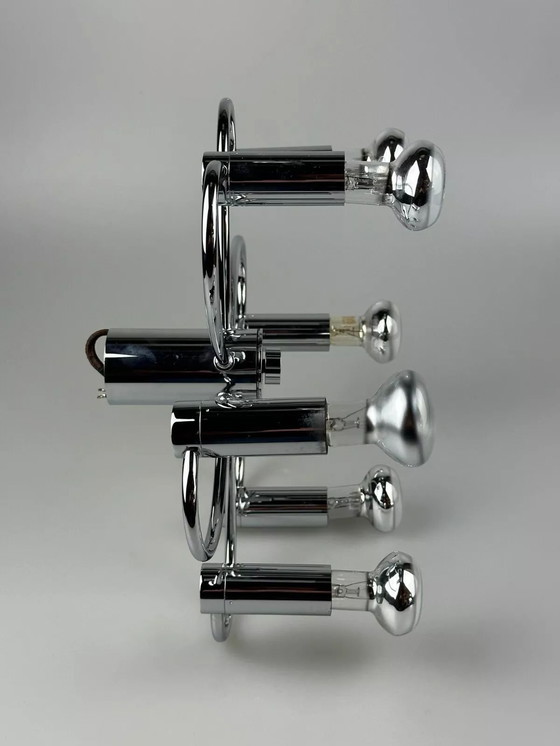 Image 1 of Lámpara de pared o de techo Sputnik de los años 60 y 70 de Cosack Leuchten, cromo