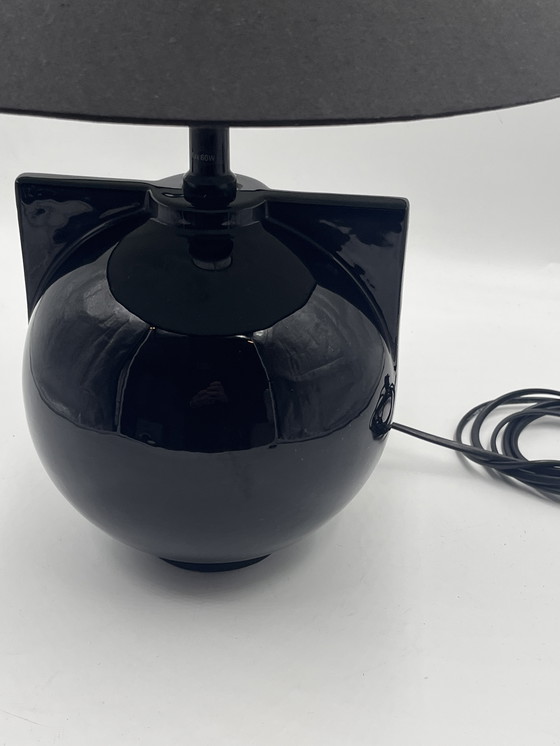 Image 1 of Keramiklampe Schwarzes Design