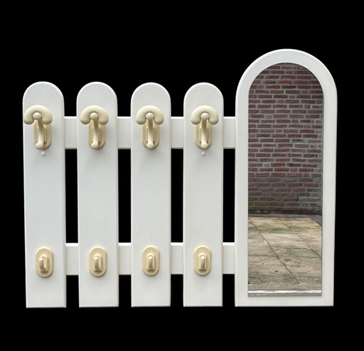 Vintage Space Age Kleiderständer mit Spiegel