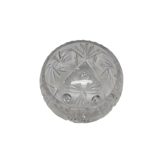 Image 1 of Cut crystal convex vase, 2nd half 20th century