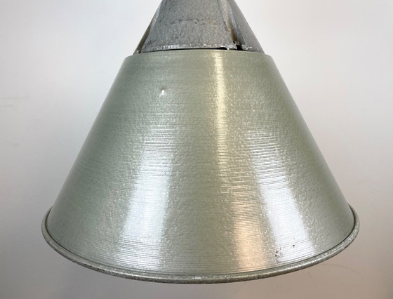 Image 1 of Industriële explosieveilige lamp met aluminium kap van Polam Wilkasy, jaren 70.