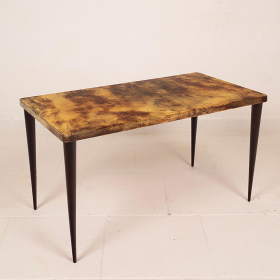 Aldo Tura Mid Century Rectangular Parchment Low Coffee Table mod. 825 Itayl 1950 – Wood, Mid Century Modern (photo 11 of 27)