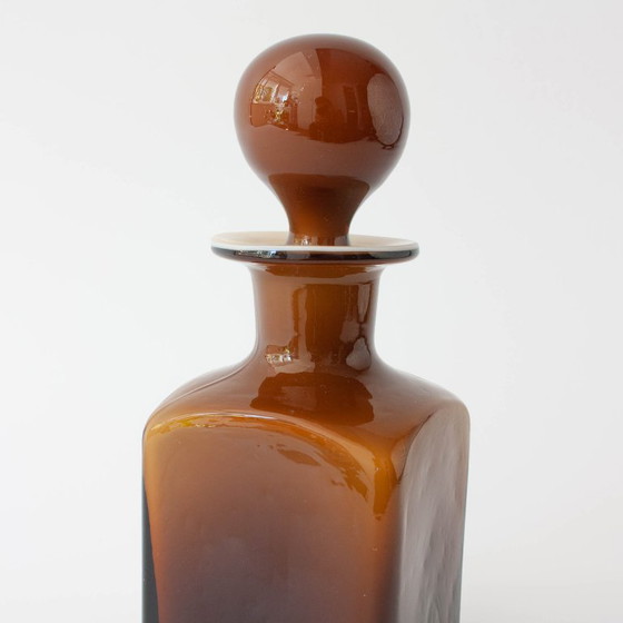 Vintage 1960s Brown Opaline Glass Bottle from Marinha Grande – Table accessories (photo 10 of 12)