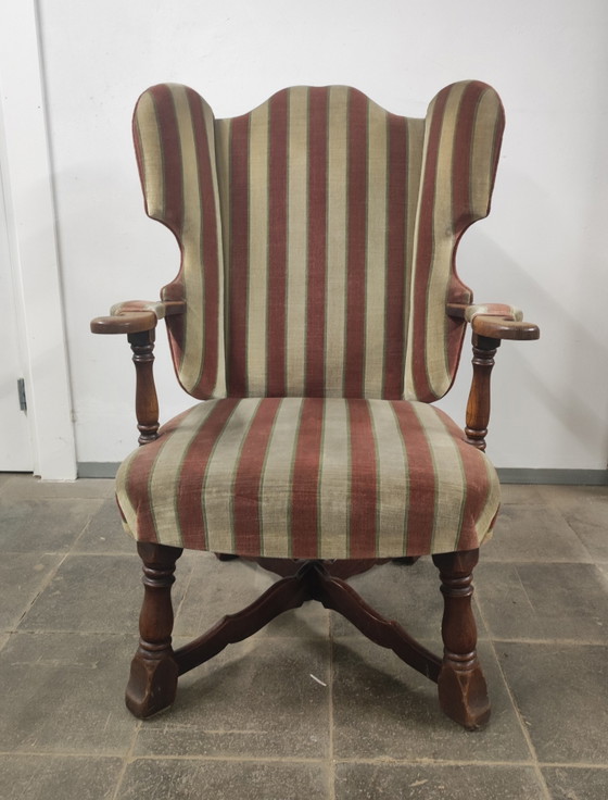Mooie fauteuil uit de 40's – Velvet, Wood (photo 5 of 7)