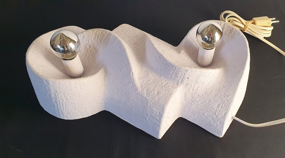 Image 1 of Ceramic brutalist lamp from the 70s