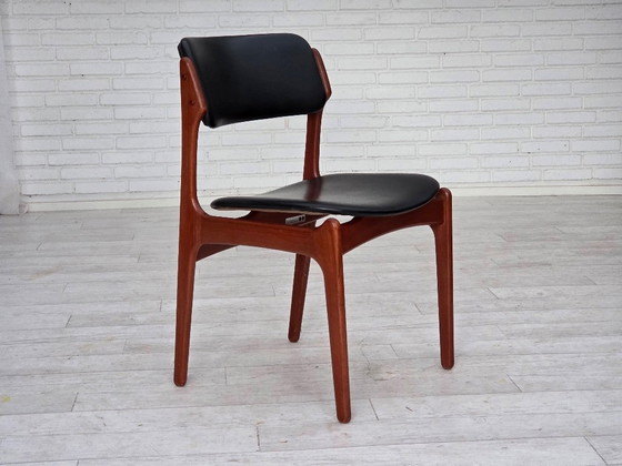 Image 1 of Dänisches Design aus den 1960er Jahren von Erik Buch, Modell 49, Stuhlpaar, Teakholz.