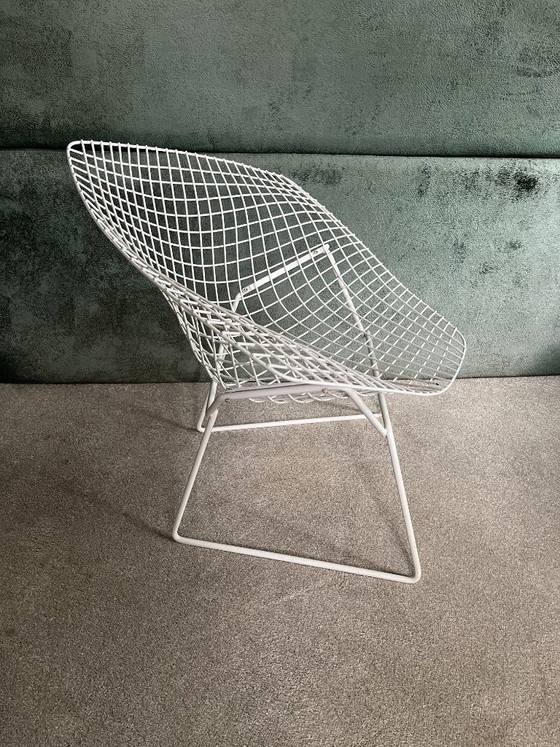 Originele Knoll International stoelen (set van 3) en bijpassende voetenbank – Fauteuils, Metal (photo 4 of 11)
