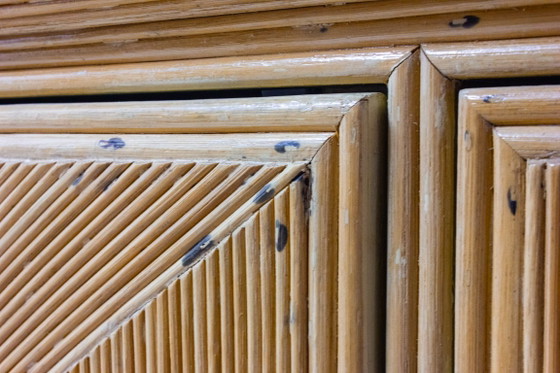 Dressoir van rotan uit de jaren 80 – Ladekasten, Wicker (photo 10 of 12)