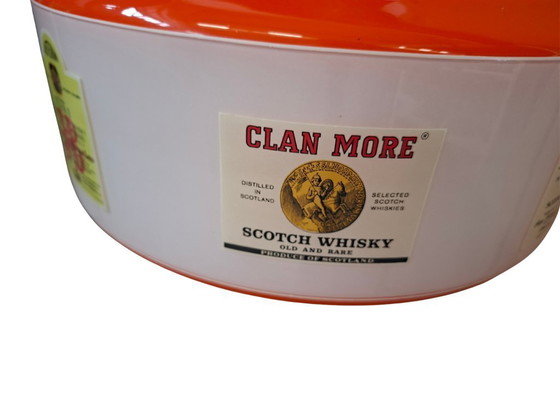 Image 1 of Vintage 1970s Space Age Chandelier - Orange and White - Scotch Whisky Design