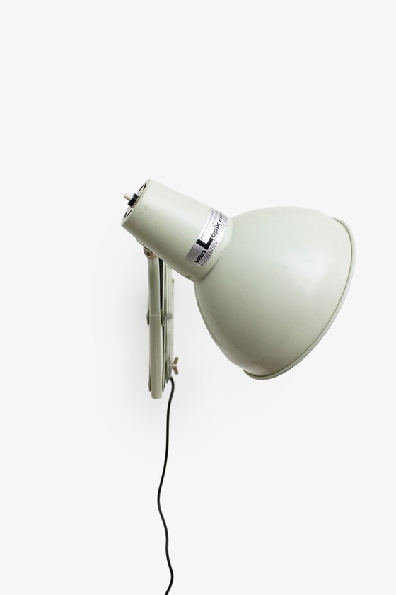 Image 1 of 60’s grijze industriële schaarlamp SIS Duitsland