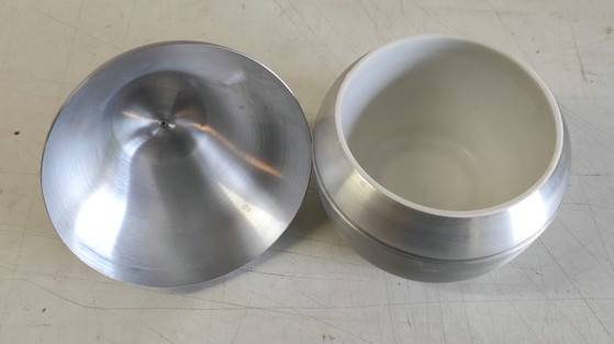 Image 1 of Ice bucket - Brushed metal pear - 1979