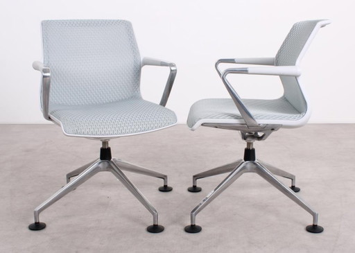 4x Vitra Unix Chair grijs