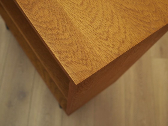 Ash veneered shelving unit by Hjørnebo with angled legs, Danish design, 1960s – Bookcases, Wood (photo 9 of 11)