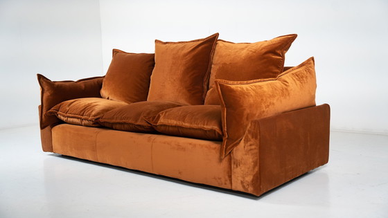 Image 1 of Mid-Century Modernes Sofa "Cado" von Gunnar Gravesen und David Lewis Divano für Icf, Italien, 1970er Jahre - Neue Polsterung