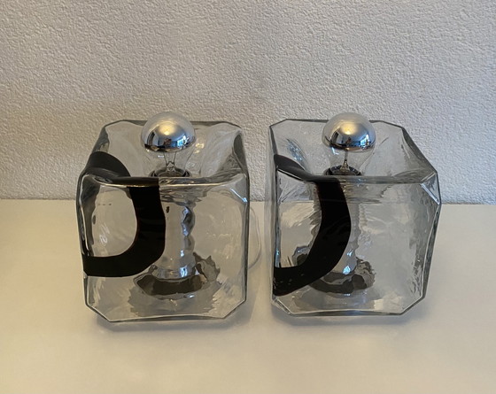 Image 1 of Lampes de table vintage Murano Fratelli Toso, Vistosi années 70