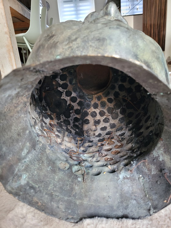 Image 1 of Wunderschöner Buddha-Kopf aus Bronze, Höhe 65 cm