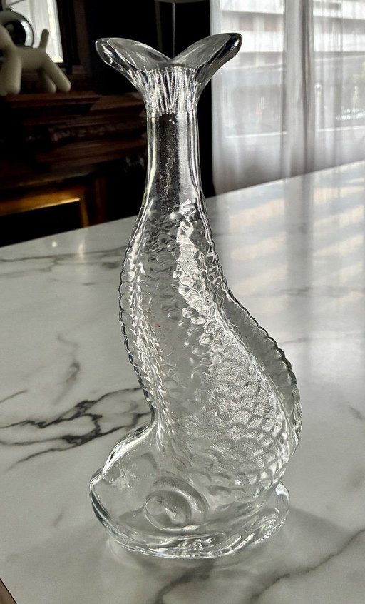 Visvormige glazen karaf – decoratieve objecten, Glass (photo 2 of 6)