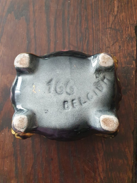 Image 1 of Boîte à bijoux en céramique - Hubert Bequet - Belgique - Modèle 166