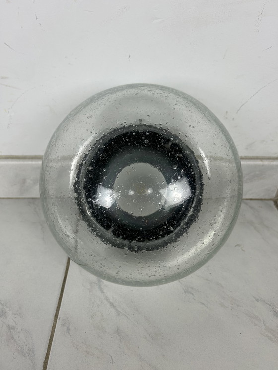 Image 1 of Lampada da parete vintage in vetro a bolle