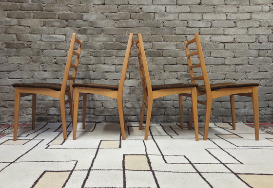 Image 1 of Set di 4 sedie scandinave degli anni '60