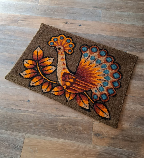 Image 1 of Grande arazzo da parete Smyrna annodato a mano.