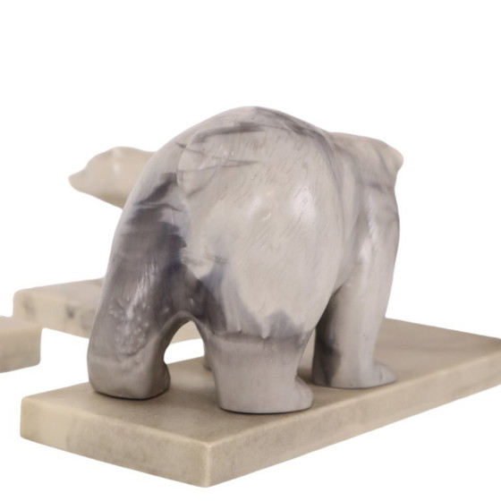 Set vintage di 3 statuette di animali in marmo artificiale Inuit Canada – Sculture, Plastic (photo 8 of 19)