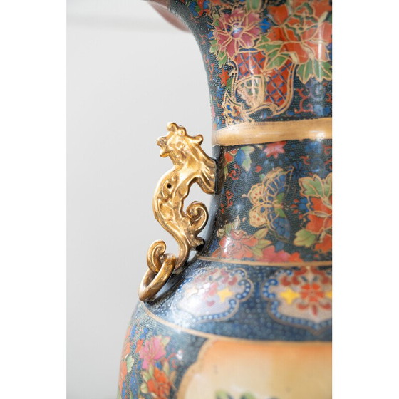 Image 1 of Vaso Satsuma dorato d'epoca, Cina