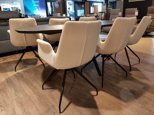 Chaise de salle à manger Mirre de marque privée (ensemble de 6)