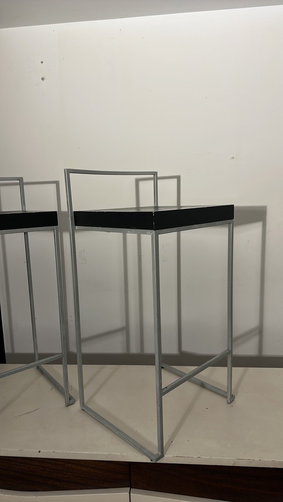 Image 1 of Obumex 4 barkrukken staal y hout