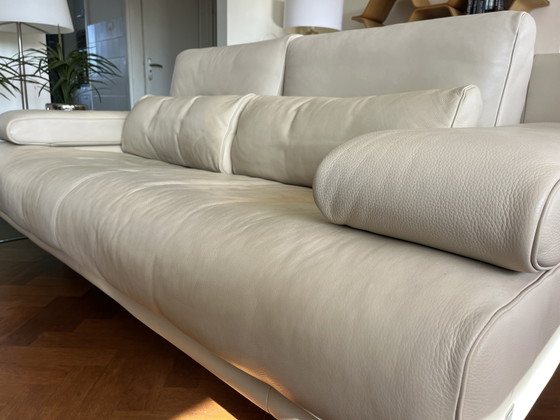 Rolf Benz 6500 2 x Divani 2 posti pelle, Crema (foto 5 di 10)