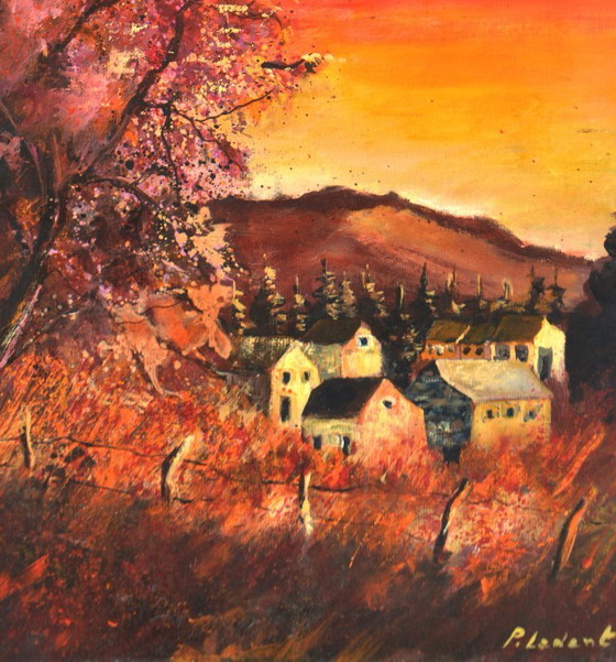 Autumnal sunset – P. Ledent, Art, Canvas (photo 4 of 5)