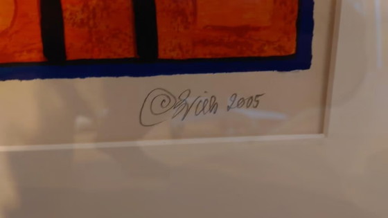 Image 1 of Serigrafia di Clemens Briels in bella cornice - Algunos Gentes Hacen la Comedia, Otros No