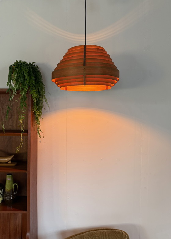 Image 1 of Lampada a sospensione vintage a stecche, Hans Agne Jakobsson anni '60