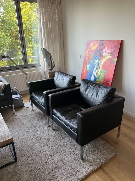 Artifort 905 Comfort Fauteuil Zwart Leer – Leather, Chrome (photo 10 of 10)