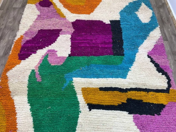 Image 1 of Mehrfarbige Berber-Tapis aus Leinen, 300 x 200 cm
