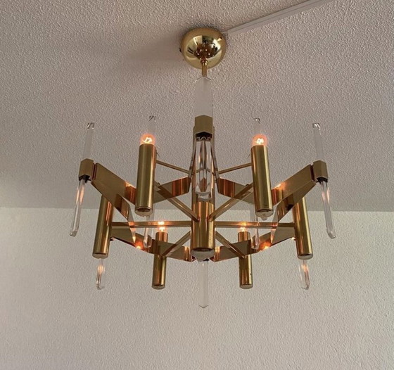 Image 1 of Plafonnier vintage Gaetano Sciolari 70s