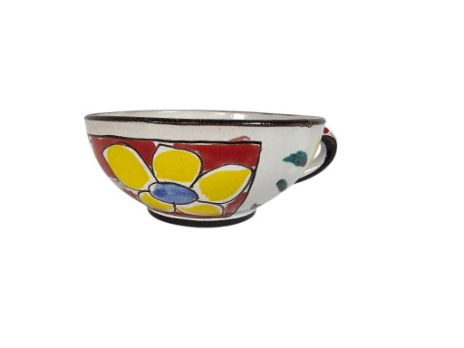 Ceramica De Simone - tazza dipinta a mano - ceramica - Palermo - anni '60