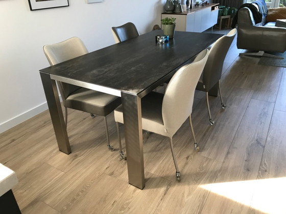 Tavolo da pranzo ‘Edge’ Bert Plantagie – Tavoli da pranzo, rvs (photo 3 of 5)