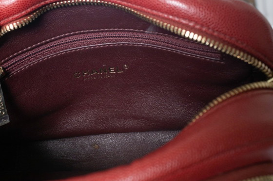 Image 1 of Chanel, Red leather business affinity camera case