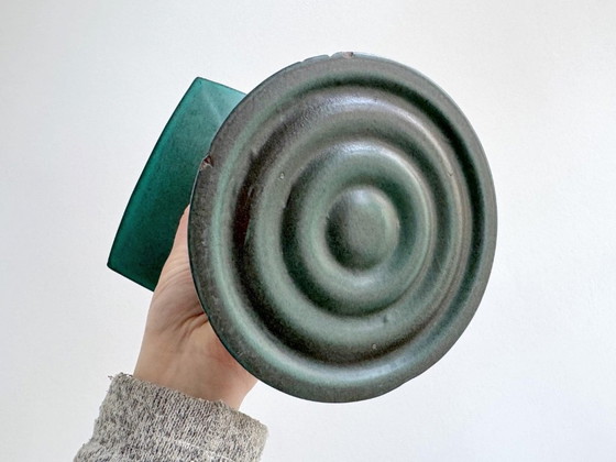 1x Grote 1970s Cor Unum Keramiek Vaas / Boeket Vaas - Green – Vazen, Ceramic (photo 7 of 9)